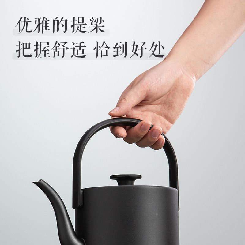 慢AS-22088味烧锈水壶泡茶专用电热不水壶随手泡提梁长汀壶功嘴夫