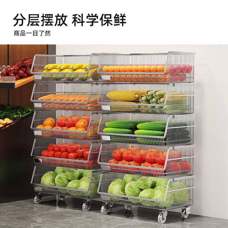 市货架超多层置用物架商零食便架利店小食品饮料展示架推车收纳筐