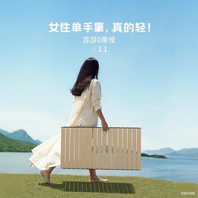 PWT户外露小桌子营野炊装备全套蛋卷便方携式野餐桌桌摆摊可折叠