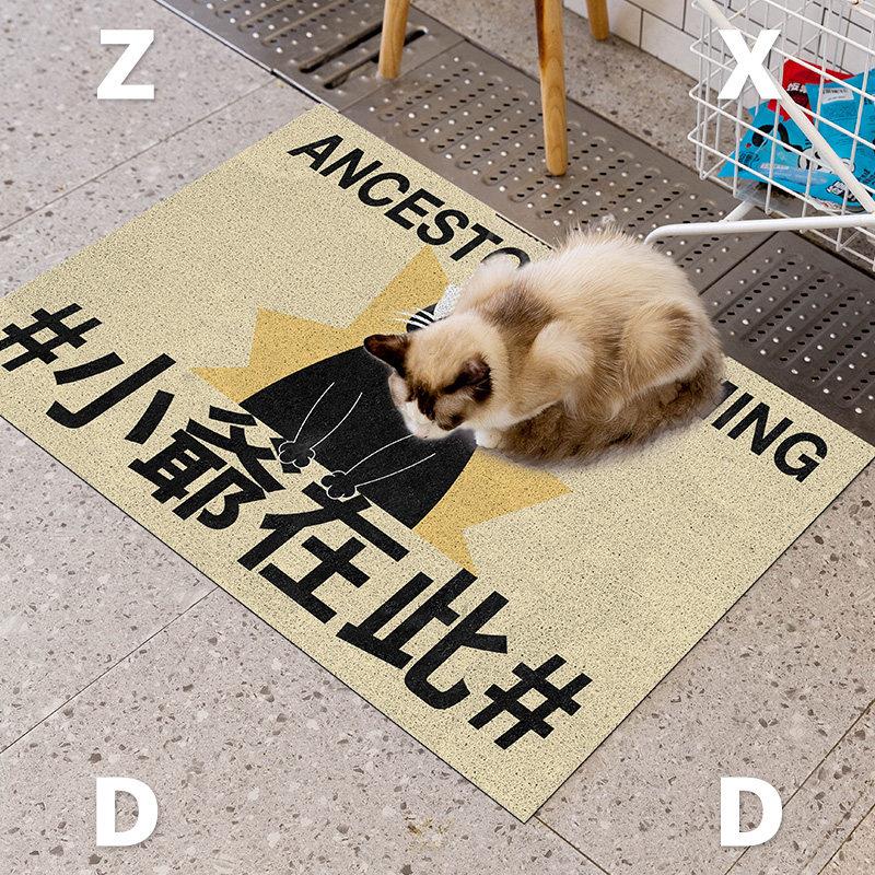 左县敦路宠物Pvc丝圈地垫防猫砂门垫入口门垫除尘