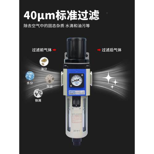 亚客气源处理器调压阀GR/G/FR/GF德C/GC-02000/400/600三联/件