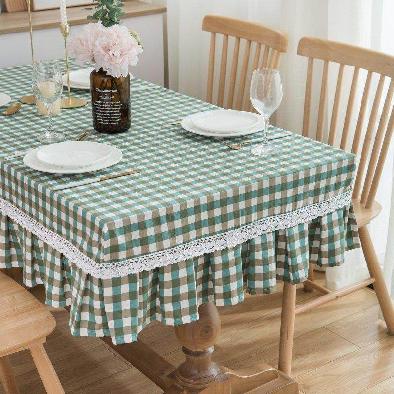 定制格子亚棉麻长方形餐麻桌花布套田园桌茶几台布布艺盖巾荷003,居家布艺,桌布,淘宝优惠券,粉丝福利购,淘宝优惠卷