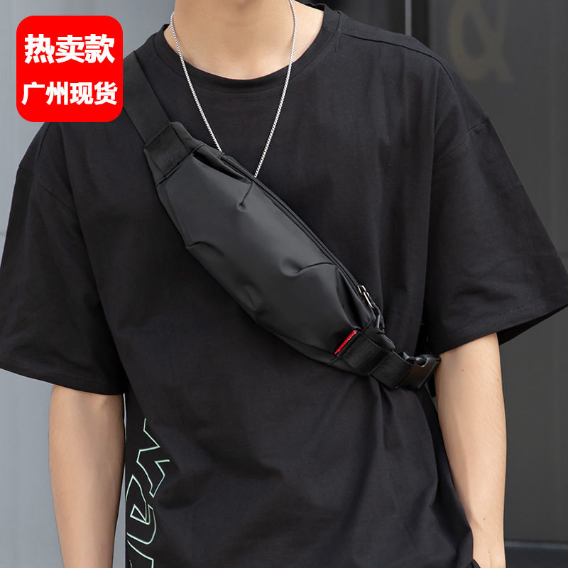 迷你腰包男潮牌单肩斜挎包时尚潮ins胸包手机包小型轻便背包