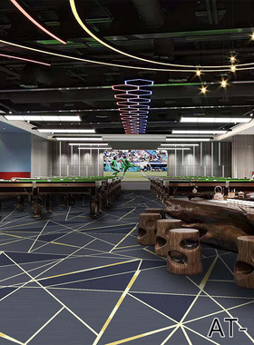 沃尔顿台球厅地毯全铺拼接商用KTV电影院地毯宴会办公室写字楼