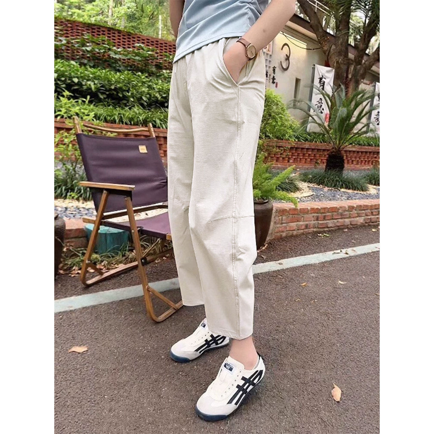 2026新款薄款九分裤女夏小个子大码胖MM小个子休闲冰丝萝卜哈伦裤