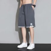 衩运动中裤 源头厂家冰丝短裤 子 休闲夏季 速干五分大裤 男士 宽松工装