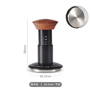 实木水平恒定压力咖啡压粉器可调节304不锈钢咖啡压粉锤
