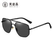 杰特8108太阳镜男士 双梁渐变切边太阳镜金属方框墨镜外贸眼