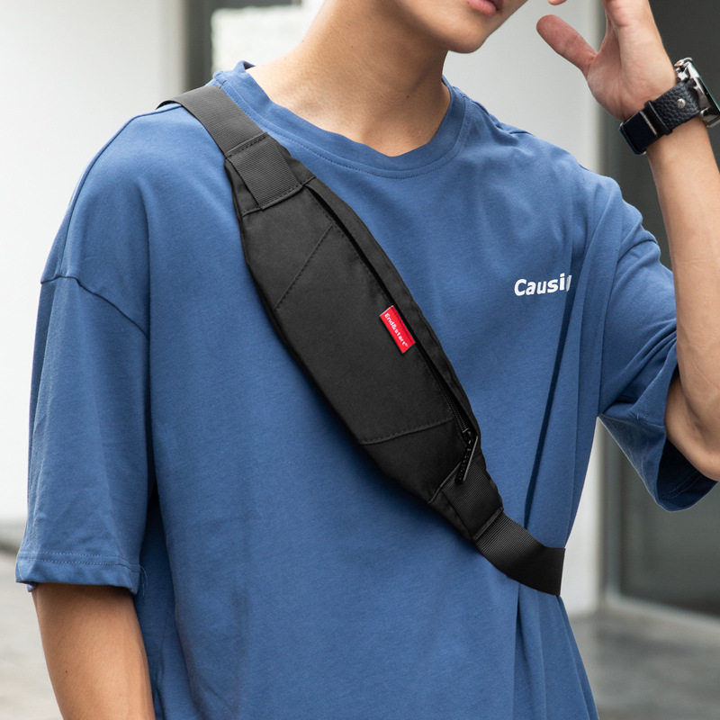 男士手机腰包多功能潮牌单肩包小型运动挎包胸包背包斜挎包