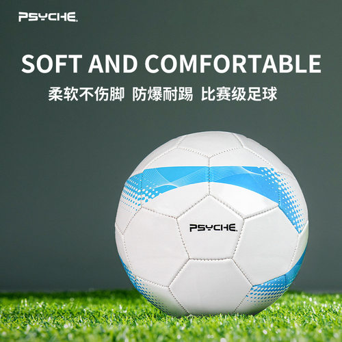 PSYCHE机缝PVC足球5号青少年成人耐磨防爆足球厂家