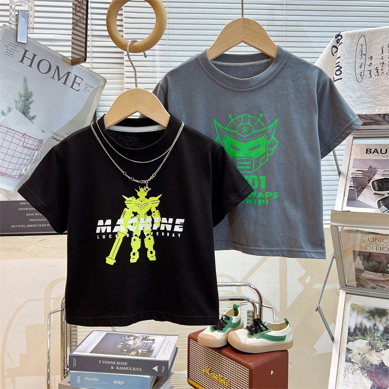 儿童短袖夏季新款纯棉男童t恤韩版宝宝宽松半袖上衣夏装童装