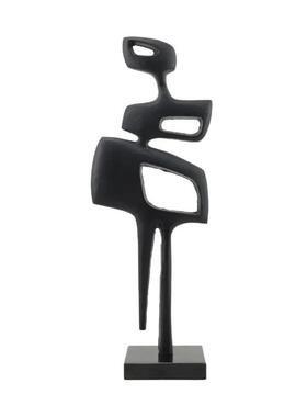 简约代黑色属0551箭头人现物摆视件样板间卧室金客厅电柜桌面软装