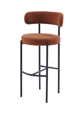 北吧台椅16108子家用高凳子脚时欧背尚设计师创意前台现代简约靠