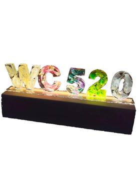 创意手滴13196胶字母小夜灯di日y生礼工物送生520纪念创意七女夕