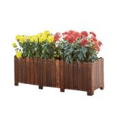 防腐木菜植箱长方形阳台种盆户外木花盆种露2255台实庭院种树特大