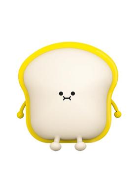 充电电睡觉用吐司拍插拍小夜灯物面包儿节礼摆件84715创意床童头