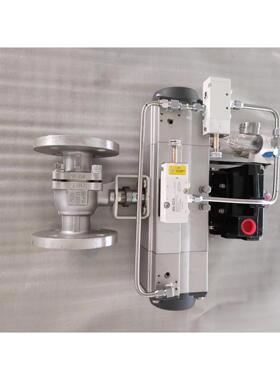 三式不锈6钢气动球阀Q641F-1分段式控段制球阀