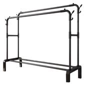 晾衣架HHX严阳台落地简式 选家用室内室学生晾衣卧杆易挂衣架衣帽