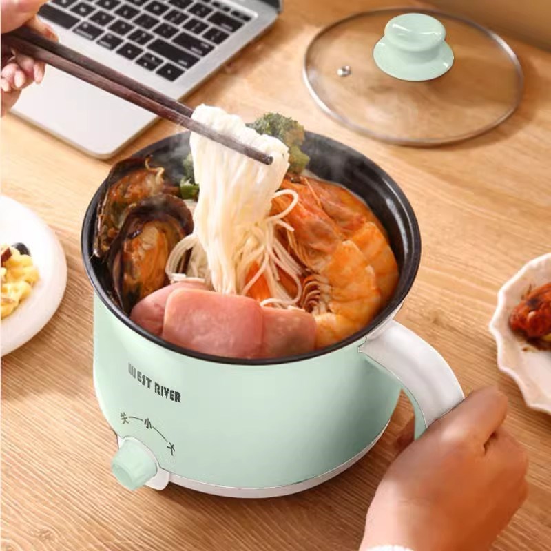 智能一体电煮锅自动多功能电饭煲家用电火锅宿舍电炒锅电热锅