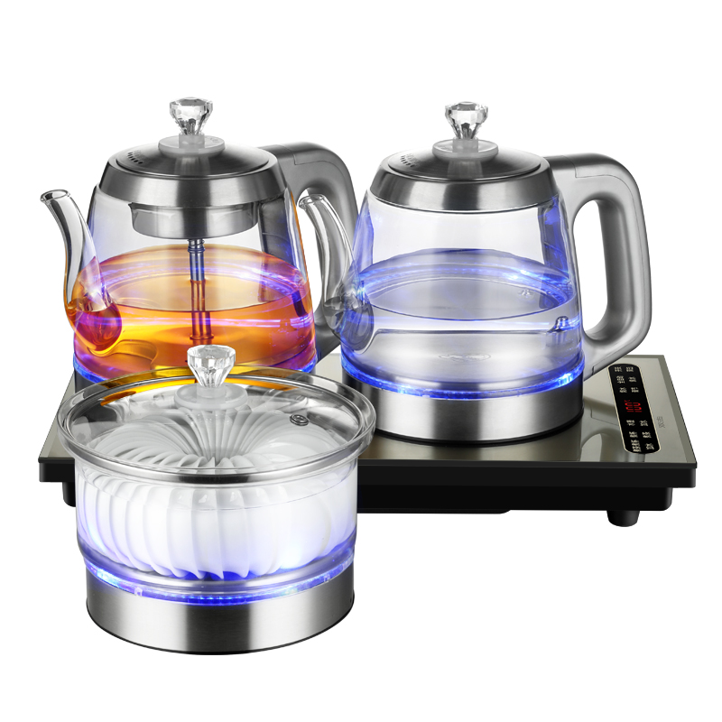 桶装水电动抽水器全自动底部上水烧水泡茶壶台式蒸煮茶具一体机