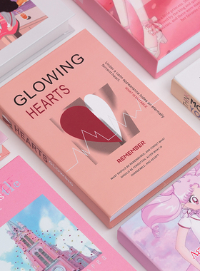 粉色假书装饰书女孩房间样板房客厅书柜儿童仿真书装饰品