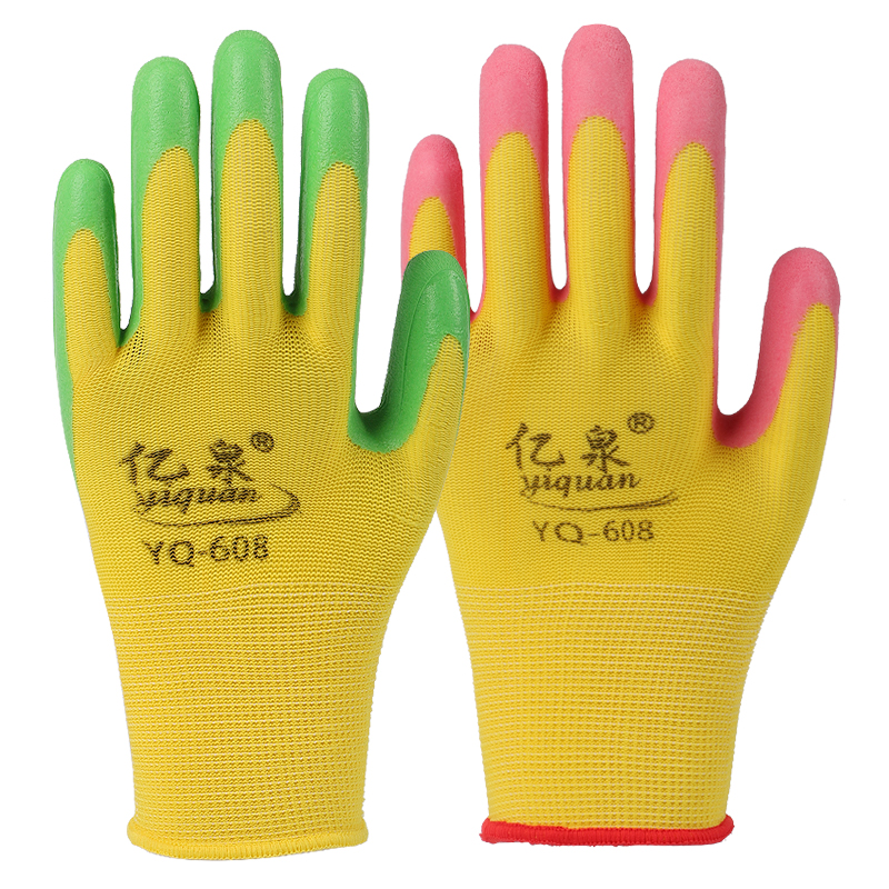手乳胶发泡劳动保护透气耐磨加厚浸胶工地干活工作胶皮防护防滑