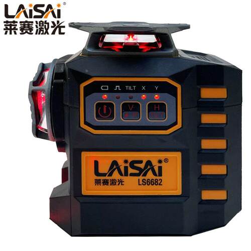LAISAI莱赛激光LSG6682绿光贴地仪LS6682红光电子调平12线贴墙仪