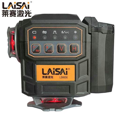 LAISAI莱赛激光6656强红光12线贴墙仪强光绿光贴地仪3D标线水平仪