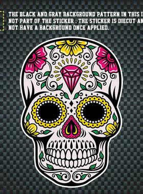 sugar skull decal  糖果骷髅汽车贴纸  CT0006