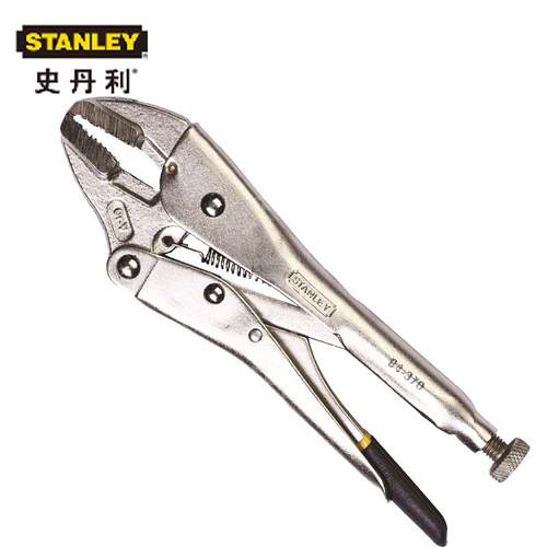 史丹利工具84-370/371-23直齿大力钳子水管钳固定钳平口钳7/10寸