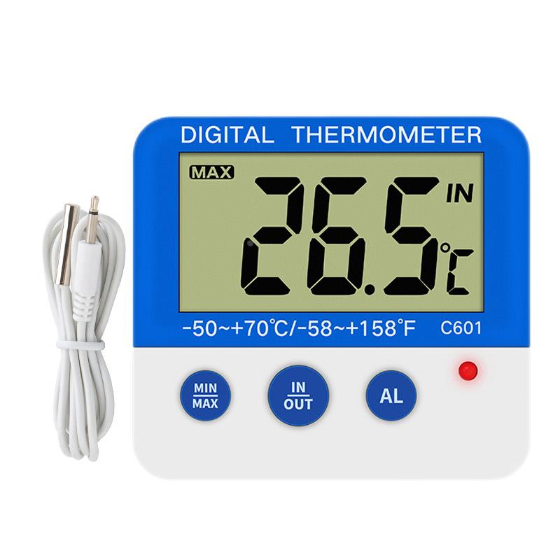 高精度冰箱温度计医药冷藏冰柜厨房用电子数显冷库温度计定温报警