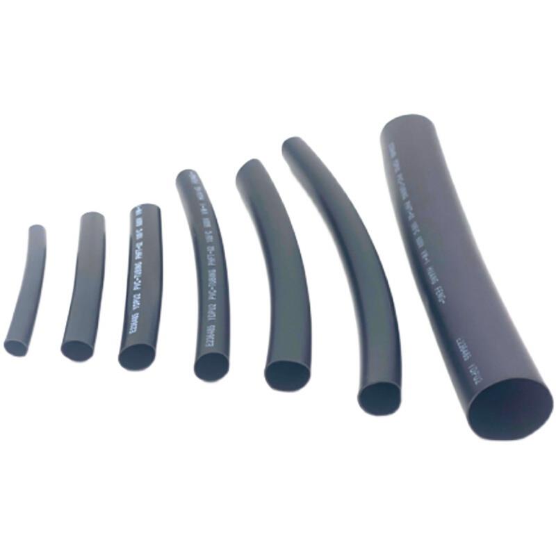 黑色PVC套管束线绝缘阻燃环保塑料不收缩软管耐温105度 保护线材