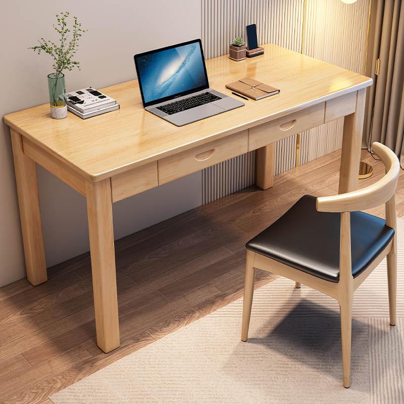 实木儿童书桌小初中生写字台80cm家用青少年卧室台式电脑桌学习桌