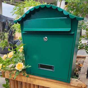 铁艺欧式别墅挂墙信箱室外报箱创意邮筒防水邮箱印字心理多地