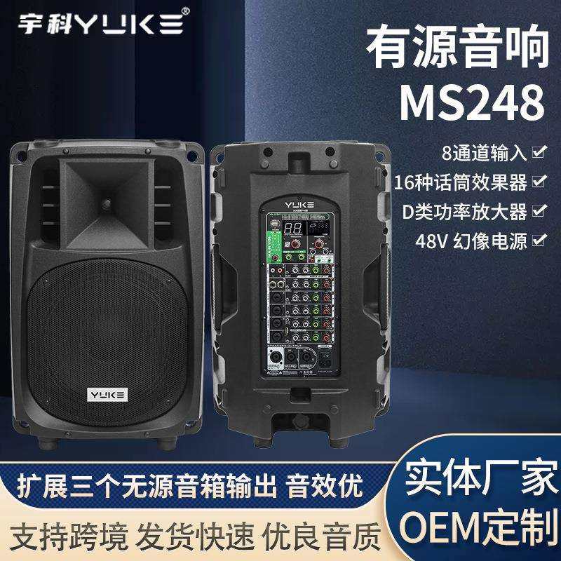 12寸专业有源音箱调音台功放一体音响便携户外演出多功能扩展音箱