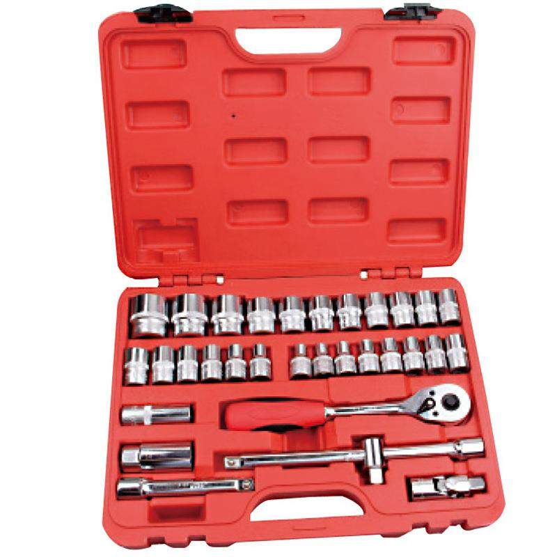 捷科SK1/2-32ASP套筒工具套装棘轮扳手组汽修组合工具箱32件套