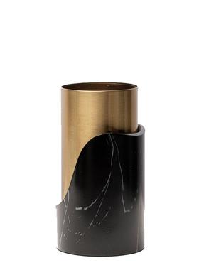 插轻奢极简创意干树LSZ0747脂金属圆柱花瓶花器软装样板房面餐桌