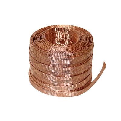 4-18接5平方铜编织线避雷高压接连地铜编织软接跨线导电裸带防雷