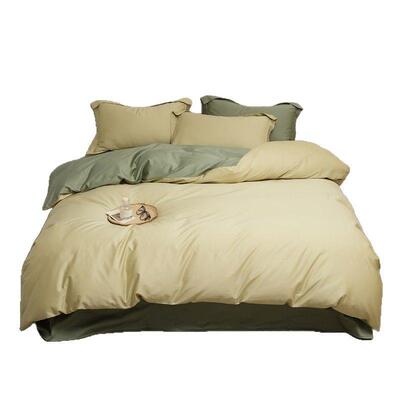 10支绒棉四件套床上长用0品家用纯色简约床单被套舍床宿笠三EH202