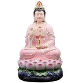 AXD化陶慈莲德观瓷世音用佛像供奉摆件手绘南海观音菩萨像家居家