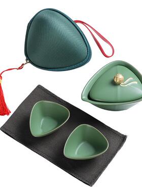 午旅行茶配具套装端便携意一壶两杯新颖创户NOY外礼品搭公司伴手