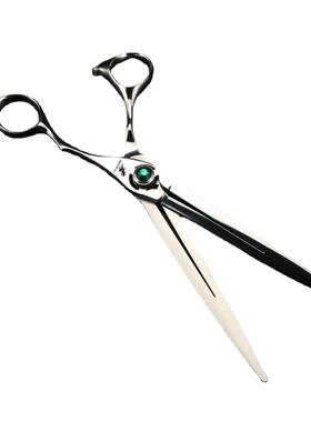 G1-75绿色宝石RFQ双面空风火轮7.5寸40C专业宠镂物剪刀美4容S剪送