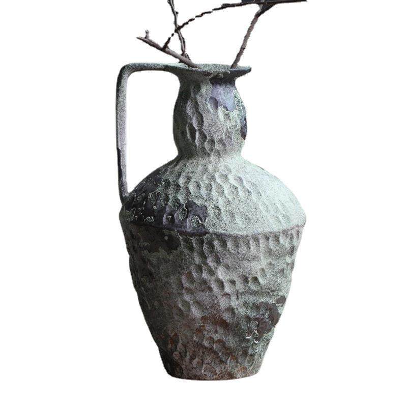 陶摆瓷花瓶粗风陶瓶插花复古KSD怀旧手工民宿酒店侘寂意禅件粗陶,橡塑材料及制品,工业陶瓷,淘宝优惠券,粉丝福利购,淘宝优惠卷