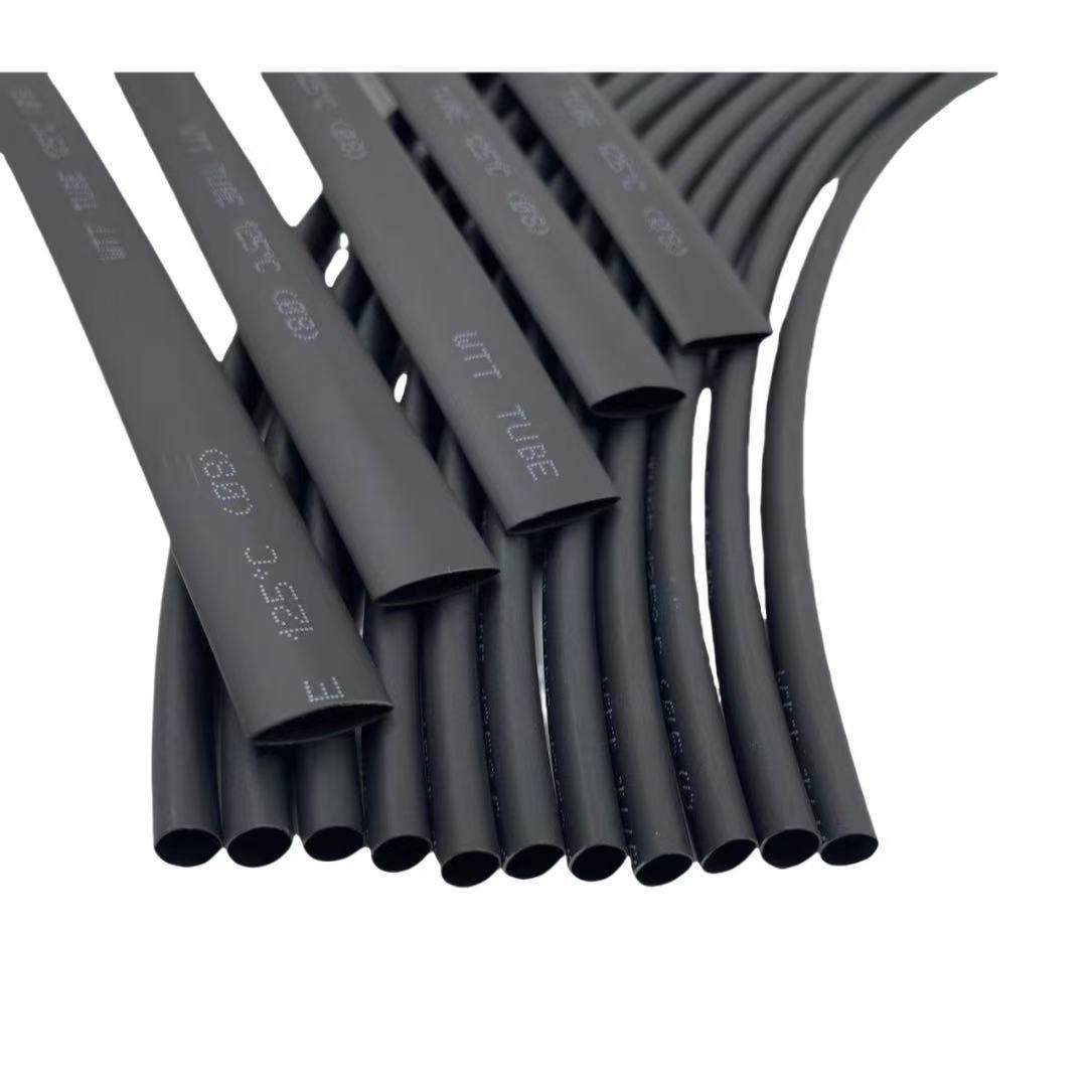 热缩管黑色绝缘收缩套管直径1mm-30mm整卷包邮