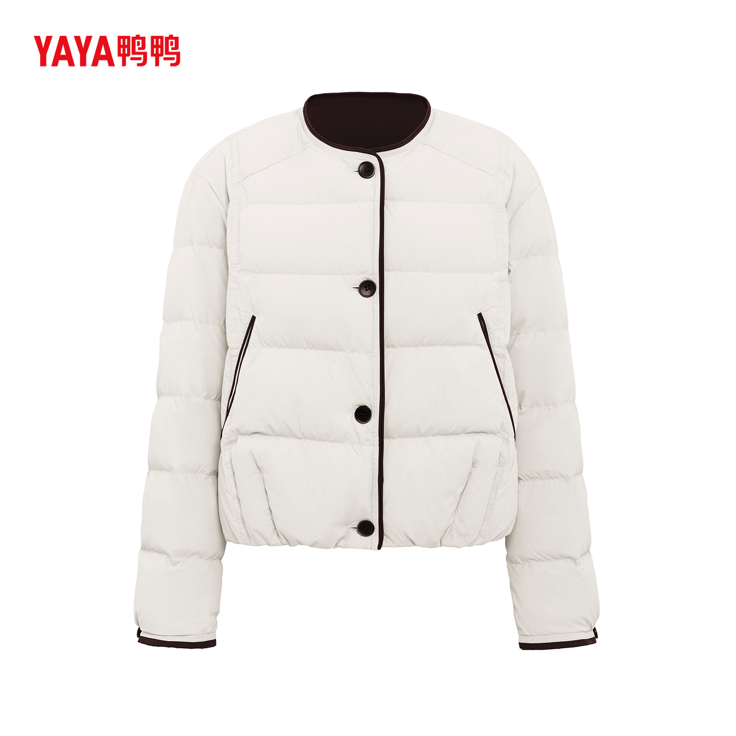 YAYA鸭鸭官方羽绒服女款爆款2025年新款正品冬天防寒保暖外套