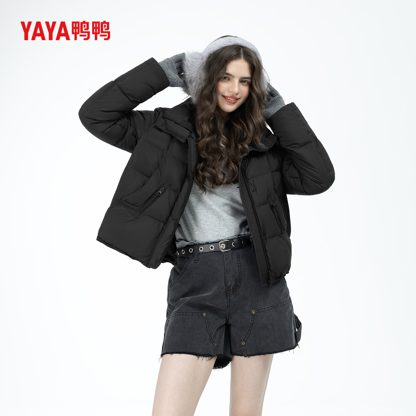 YAYA鸭鸭2025新款女士羽绒服秋冬小个子休闲百搭短款立领保暖外套,女装/女士精品,羽绒服,淘宝优惠券,粉丝福利购,淘宝优惠卷
