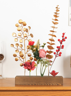 创意插花仿真花干花花束客厅摆设乔迁之喜新居新房装饰品桌面