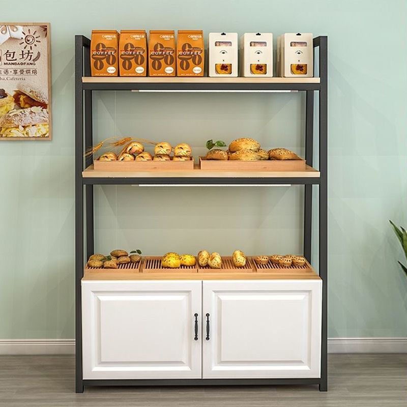 蛋糕店展示柜面包店中岛柜陈列架烘焙商用边柜托盘陈列展示架货架
