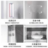 304不锈钢MS 002物碗柜餐柜盘柜多门带锁存放柜储柜餐具柜收纳广