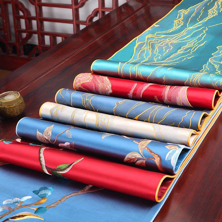 艺必新中FLG几式桌旗茶旗桌布茶禅意旭茶台布艺长条轻奢桌垫布,居家布艺,桌旗,淘宝优惠券,粉丝福利购,淘宝优惠卷